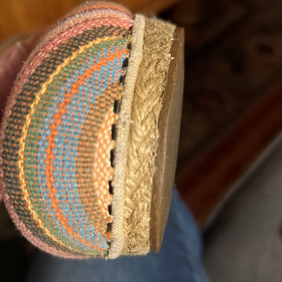 Dansko EU39/US8.5/9 Multicolor Vegan Striped Jute Espadrille Mules/Clogs… - Picture 14 of 16